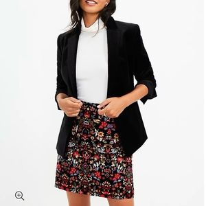 NWT Loft Forest Corduroy Shift Skirt